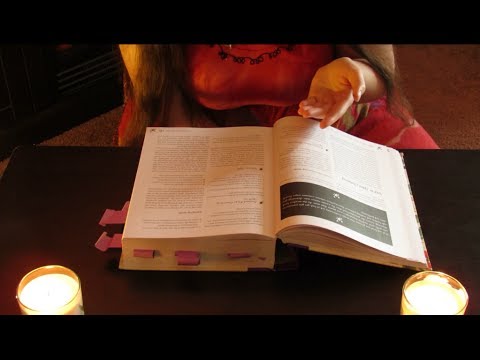 ASMR. Spellbook Page Turning and Soft Spoken Magic Reading