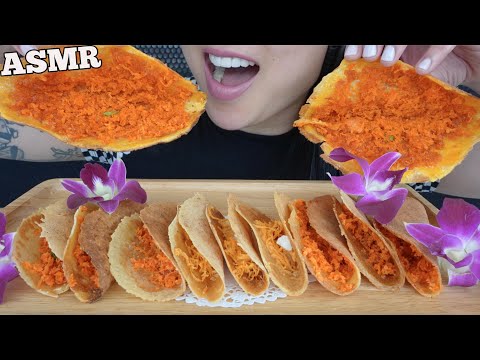 ASMR THAI CRISPY PANCAKE ขนมเบื้อง (SOFT CRISPY EATING SOUNDS) NO TALKING | SAS-ASMR