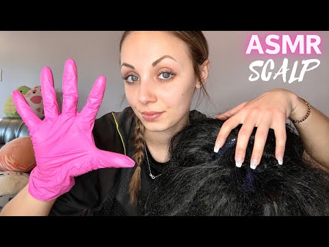 ASMR DEEP Scalp Massage and Exam! 💕 (Lice Check, Hair Combing, Glove Sounds)