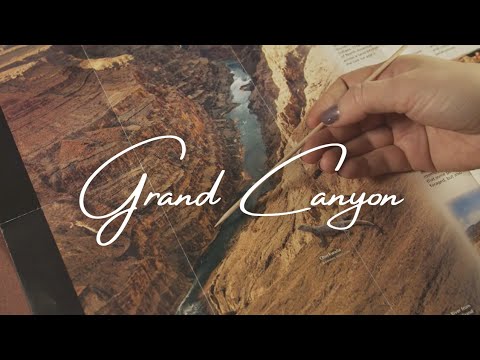 ASMR The Grand Canyon (soft spoken, map tracing, brushing)