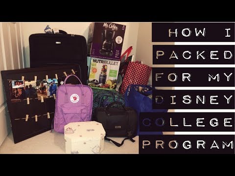 how i packed for my disney college program // spring 2019