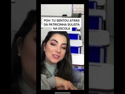 POV: TU SENTOU ATRÁS DA PATRICINHA SULISTA NA ESCOLA #shorts