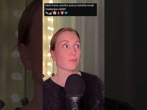 Eka emoji-haaste 🤩 ASMR #asmrfinnish #asmrsuomi #emojichallenge