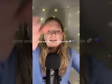 une minute de coconut rain ! 🥥☔️ #asmr