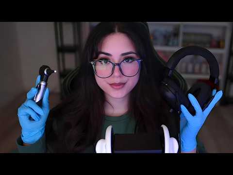 ASMR | Detailed Ear Exam (Otoscope, Ear Cleaning, Hearing Test)