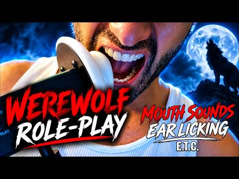 🐺 ASMR Werewolf Roleplay | Mouth Sounds, Ear Licking & More