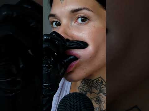 ASMR Black Latex Gloves for Deep Sleep