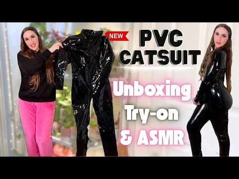 New PVC Catsuit Unboxing, Try-On & ASMR 