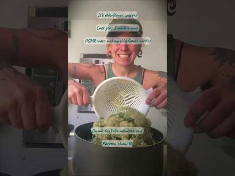 DIY elderflower cordial #elderflower #diy #diycrafts #dogwalk #foraging #syrup #asmr #homemade
