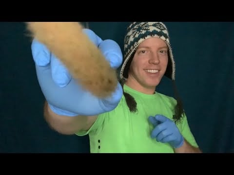 ASMR Brushing With Latex Gloves