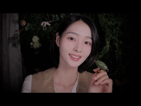 ASMR(Sub) 잠이 솔솔 오는 숲속 피부관리샵에서 편안하게 주무세요.(클렌징,아쿠아필링,여드름 압출,천연 팩,마사지,스킨케어) Skin Care Shop Role Play