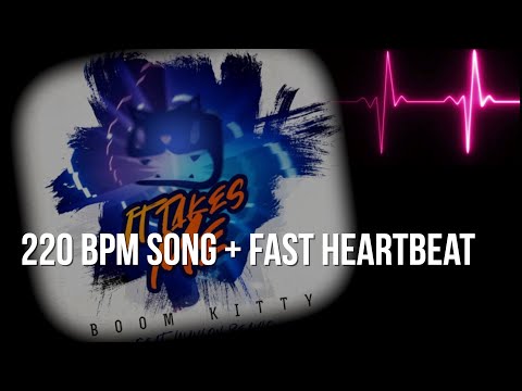 Beat Saber 220 BPM Song | Female Heartbeat ASMR