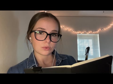 ASMR | Therapist Asks You Personal Questions