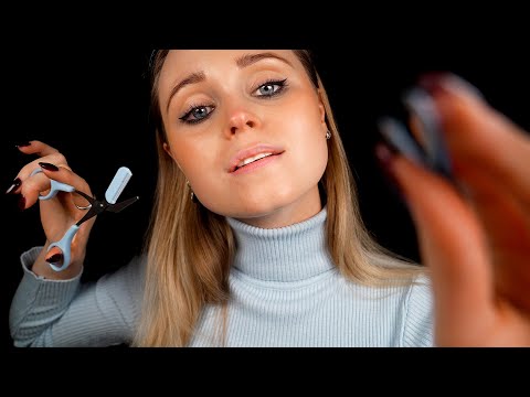 ASMR | Trimming, plucking, brushing and perfecting your eyebrows!