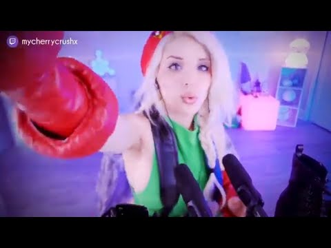 ASMR | Fabric Tapping & Scratching - Street Fighter Cosplay