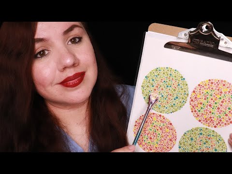 ASMR Color Blind Eye Test Medical ROLEPLAY