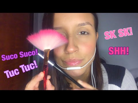 Asmr: Câmera Brushing| Tuc Tuc, Sk Sk, Suco Suco, SHH!| Debora Asmr #asmrsounds #asmr