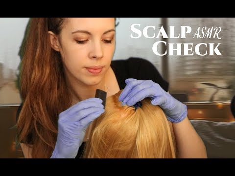 ASMR Scalp Check - Gloves, Scalp Scratching, Sectioning, Brushing ...