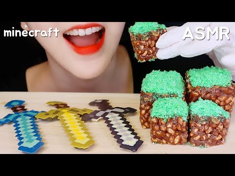 *FAIL* MINECRAFT TREATS ASMR MINECRAFT CAKE ASMR CHOCOLATE ASMR NO TALKING