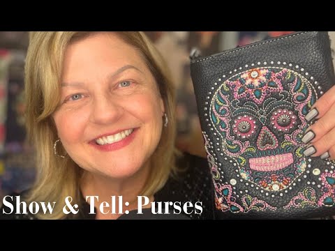 ASMR | Show & Tell: Purse Collection | Leather, Vinyl, Fabric Scratching and Tapping ✨💗