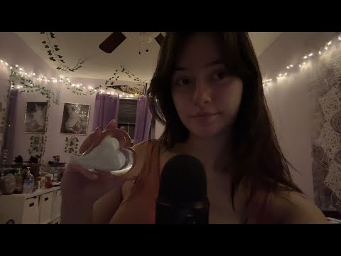 ASMR | Glass Tapping🥂💅🏻 (Long nails, clicky whispers)