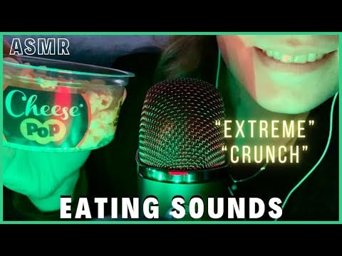 ASMR - Crunchy Eating Sounds 🧀😋 (Cheese Snack, Mouth Sounds)
