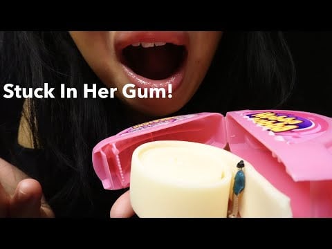 Tiny POV: Giantess Found You In Her Gum!?