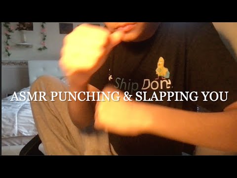 asmr slapping your face & punching you