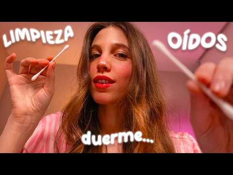ASMR LIMPIEZA de OÍDOS real 👂🏻✨ Exprimiendo espinillas y limpiando tus orejas hasta que te duermas 🌙