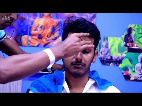 Indian massage ASMR | Indian barber intense head body massage with neck crack | tingle and tapping