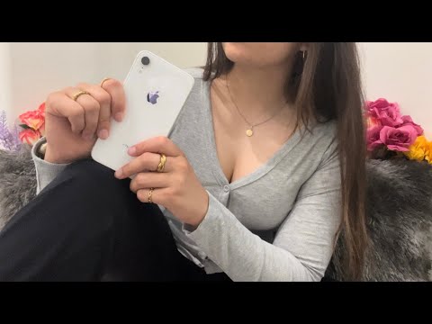 ASMR - iphone screen tapping + talking about customs!