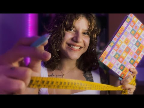 ASMR CONSULTORIA DE ESTILO✨Medidas, atenção pessoal, toques na tela, etc