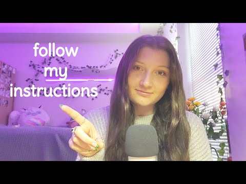 ASMR follow my instructions for sleep (fast + aggressive)