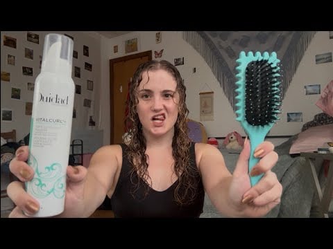 curly hair routine (am i going bald & the power of a good conversation) asmr wash day whispers