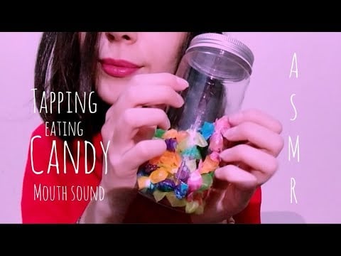 Trying candy🍬 | Mouth sound |Spitting sound|tapping 🦄