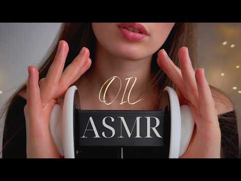Tingly Oil Ear Massage on 3Dio Mic | ASMR No Talking