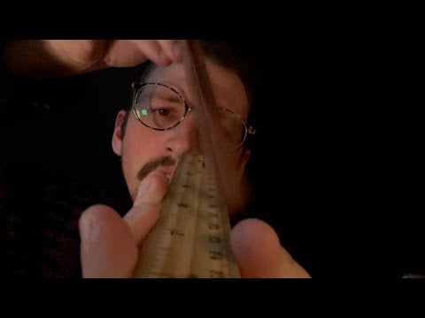 ASMR Frantically Measuring Your Face in Strange Ways Roleplay (3 Minute Version)