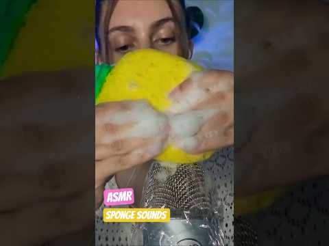 Tete ASMR Sponge Trigger with Crackling Foam Sounds 🧽🫧🧼 #asmr #visualtingle #teteasmr #tingles