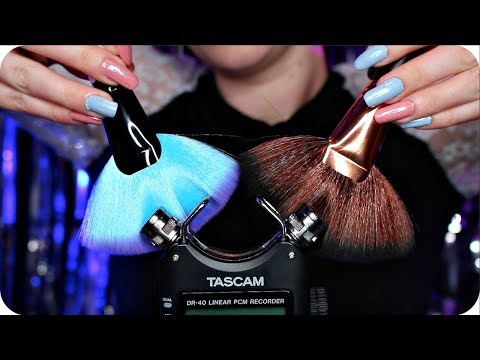 ASMR Tascam Brushing Deep in Your Ears (NO TALKING) Intense & Varied Mic Brushing for Tingles ✨