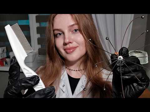 АСМР Трихолог. Детальный Осмотр Кожи Головы в Перчатках • ASMR Detailed Scalp Check in Gloves