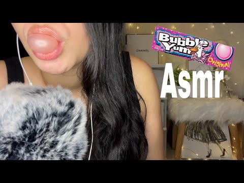 Asmr Gum Chewing and Bubbles No Talking