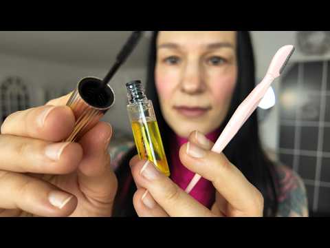 Eyebrow treatment ASMR