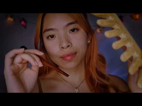 ASMR Gentle Hair & Scalp Attention 💆‍♀️ Wooden Brushing, Parting & Massage for Sleep