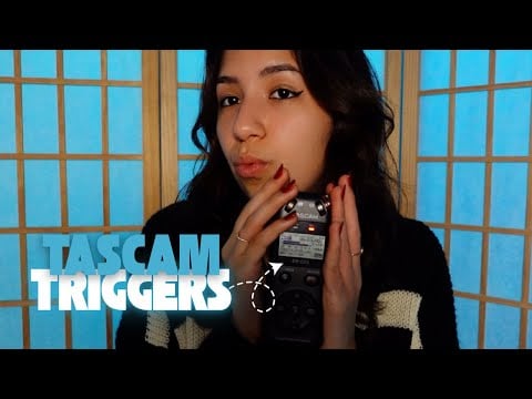 ASMR | Los mejores sonidos SOLO con la TASCAM (mic touching, scratching, tapping, mouth sounds...)