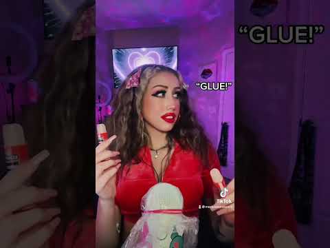 Its always glue😭💖 #asmr #asmrsounds #asmrtiktok #livestream