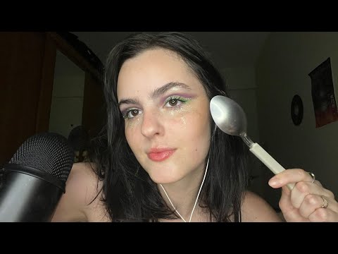 ASMR MAQUIAGEM DE CARNAVAL ✨