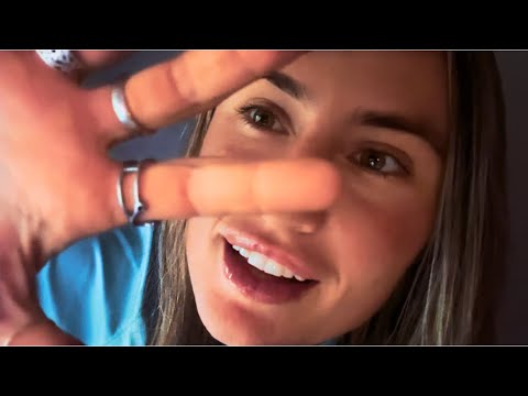 ASMR up close lofi anticipatory whispers & hand movements.