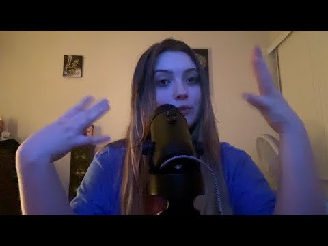 ASMR ~ whispered ramble :) (mouth sounds, tingly words, tapping, scratching)