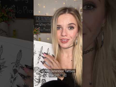 #asmr Giving You A Tattoo In Detention 🖤 #asmrsounds #asmrvideos #asmrcommunity #tattoo