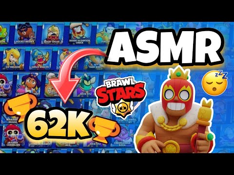 ASMR Français • PRÉSENTATION d'un CASIER DE SKIN BRAWL STARS a 62 000 TROPHÉES 🏆✨ (Incroyable)